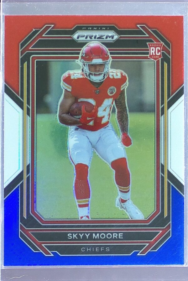 2022 Prizm Skyy Moore Red White and Blue RC #331 Chiefs
