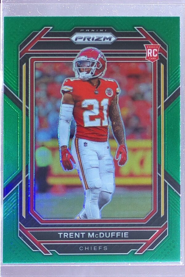 2022 Prizm Trent McDuffie Green RC #372 Chiefs