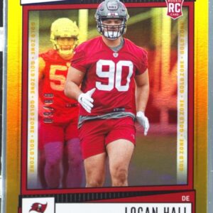 2022 Score Logan Hall RC Gold Zone /50 #359 Buccaneers