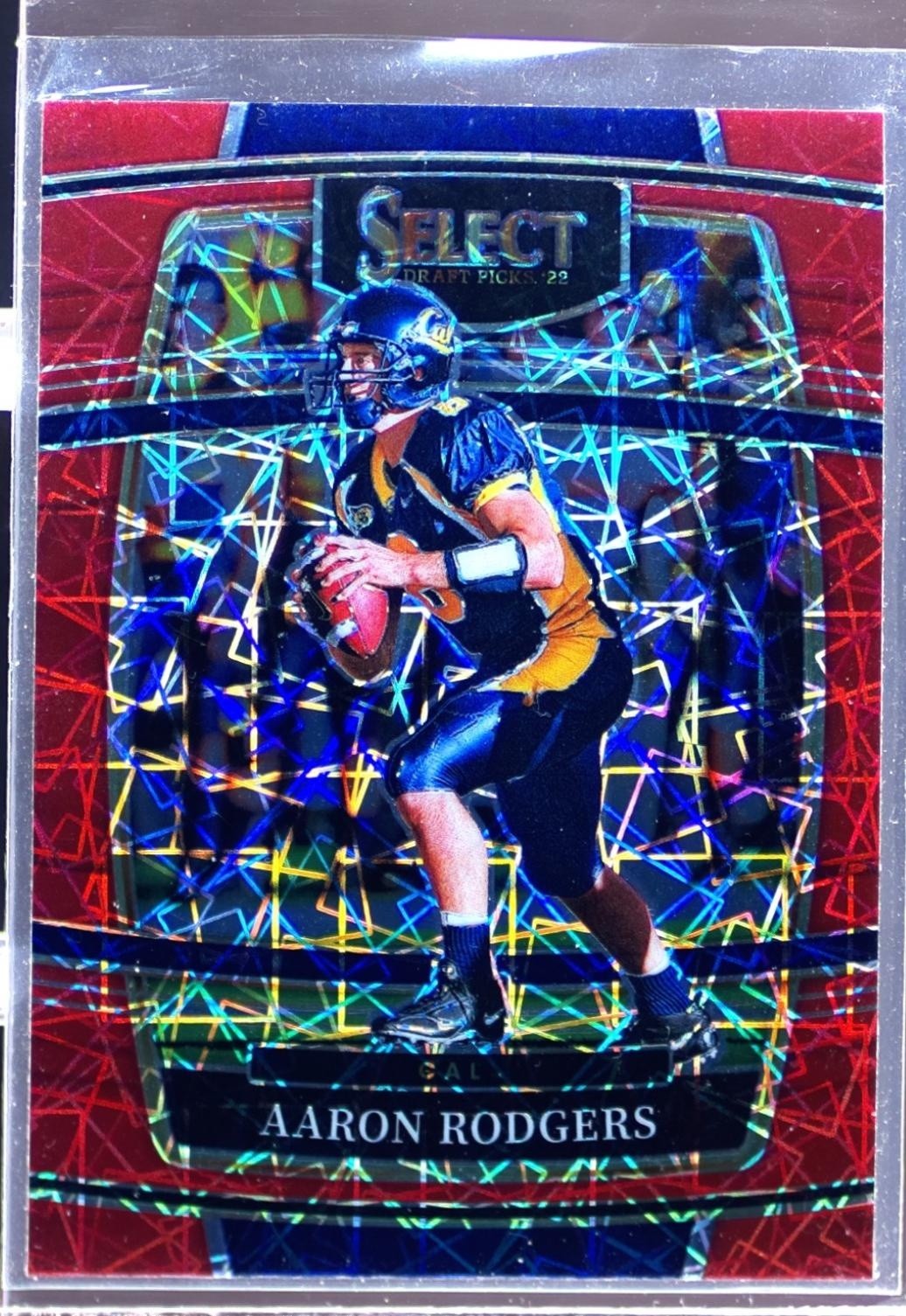 2022 Select Draft Picks Aaron Rodgers Red Lazer Prizm #28 Bears