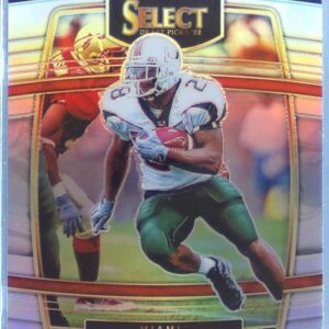 2022 Select Draft Picks Clinton Portis Silver Prizm #72 Hurricanes