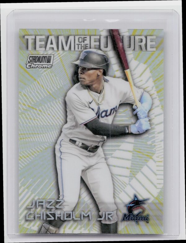 2022 Stadium Club Chrome Jazz Chisholm Jr. #TOF-6 Marlins Team of the Future