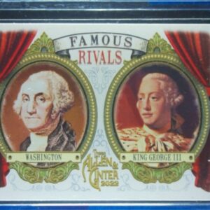 2022 Topps Allen & Ginter King George III / George Washington #FR-9 Famous Rival