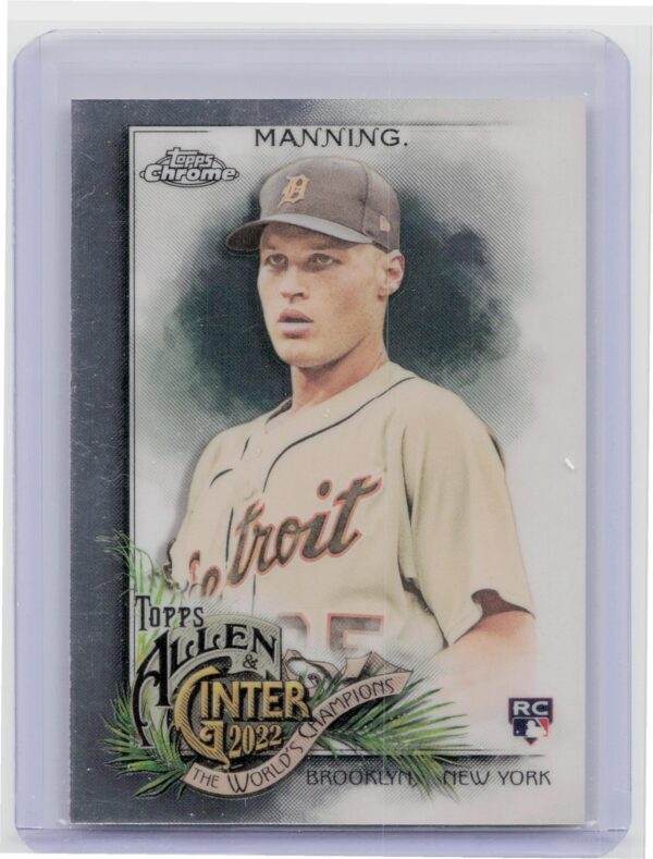 2022 Topps Allen & Ginter Matt Manning Silver Portrait #185 Tigers