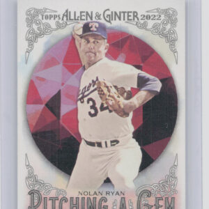 2022 Topps Allen & Ginter Nolan Ryan #PAG-7 Rangers Pitching a Gem
