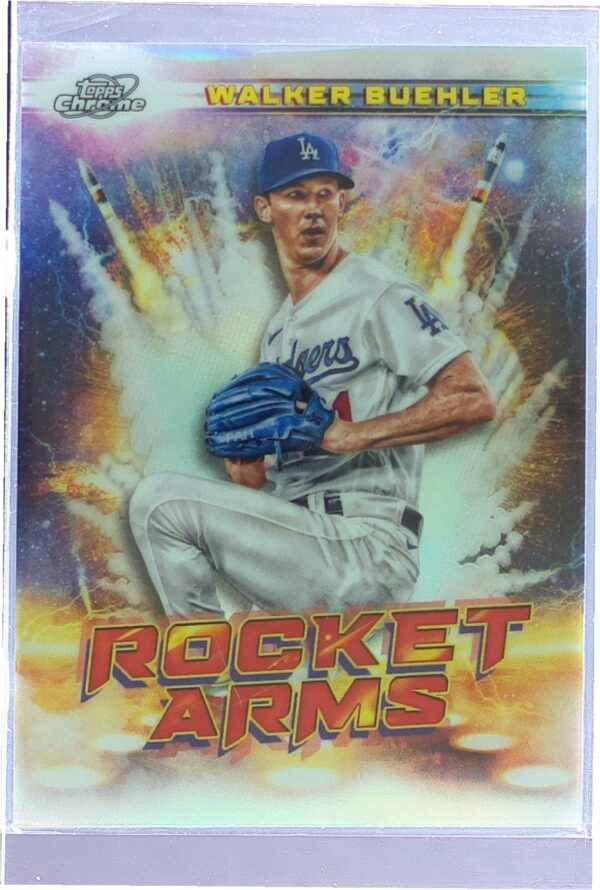 2022 Topps Chrome Cosmic Walker Buehler #RA-8 Dodgers Rocket Arms