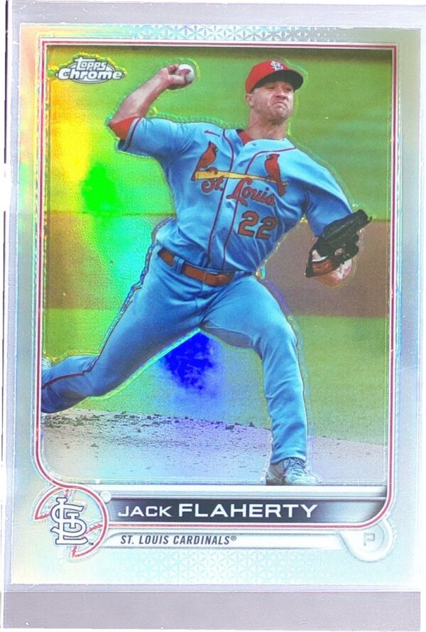 2022 Topps Chrome Jack Flaherty Refractor #195 Cardinals