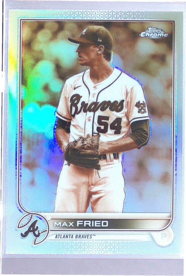 2022 Topps Chrome Max Fried Sepia Refractor #75 Braves