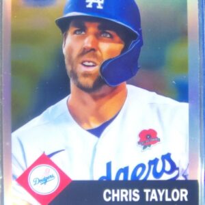 2022 Topps Chrome Platinum Anniversary Chris Taylor Refractor #482 Dodgers