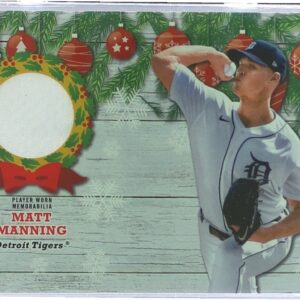 2022 Topps Holiday Matt Manning JSY #WRC-MM Tigers Relics