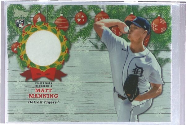 2022 Topps Holiday Matt Manning JSY #WRC-MM Tigers Relics