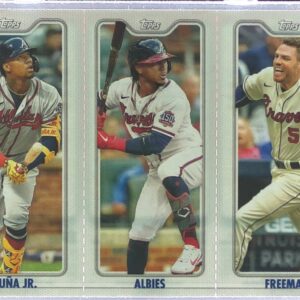 2022 Topps Opening Day Ronald Acuña Jr. / Ozzie Albies / Freddie Freeman #TPC-2A