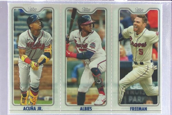 2022 Topps Opening Day Ronald Acuña Jr. / Ozzie Albies / Freddie Freeman #TPC-2A