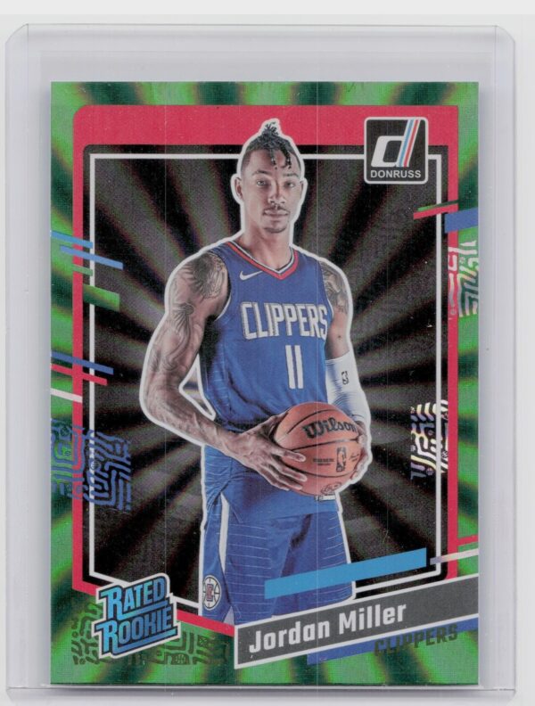 2023-24 Donruss Jordan Miller Green Laser Holo #236 Clippers