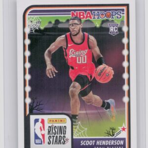 2023-24 Hoops Haunted Hoops Scoot Henderson RC 280 Blazers