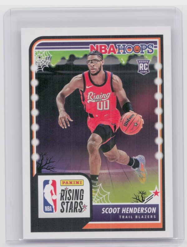 2023-24 Hoops Haunted Hoops Scoot Henderson RC 280 Blazers