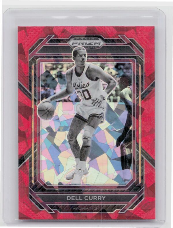 2023-24 Panini Prizm Draft Picks Dell Curry Red Ice #83 Hokies