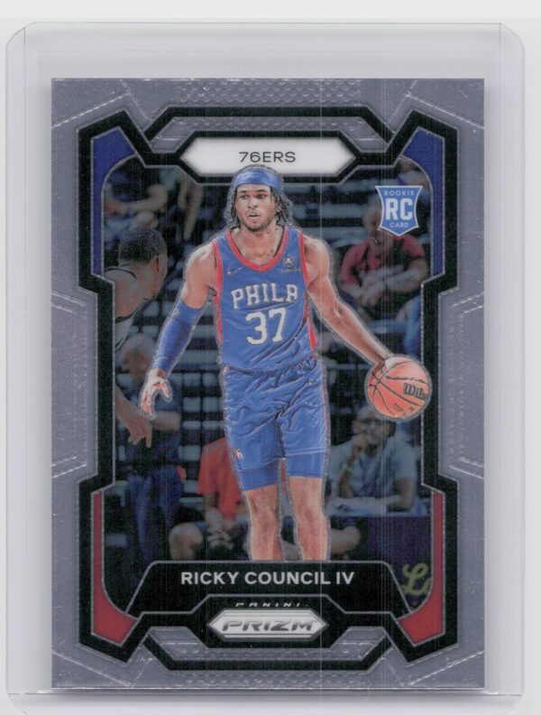 2023-24 Prizm Ricky Council IV RC #294 76ers