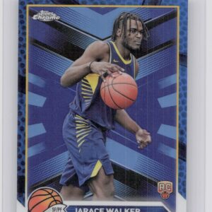2023-24 Topps Chrome Jarace Walker Blue Basketball Refractors 151 Pacers