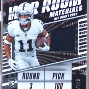 2023 Absolute Tre Tucker RC JSY /199 #WR-TT Raiders War Room Materials