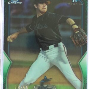 2023 Bowman Draft Andrew Lindsey /99 #BDC-18 Chrome Green Grass Refractor