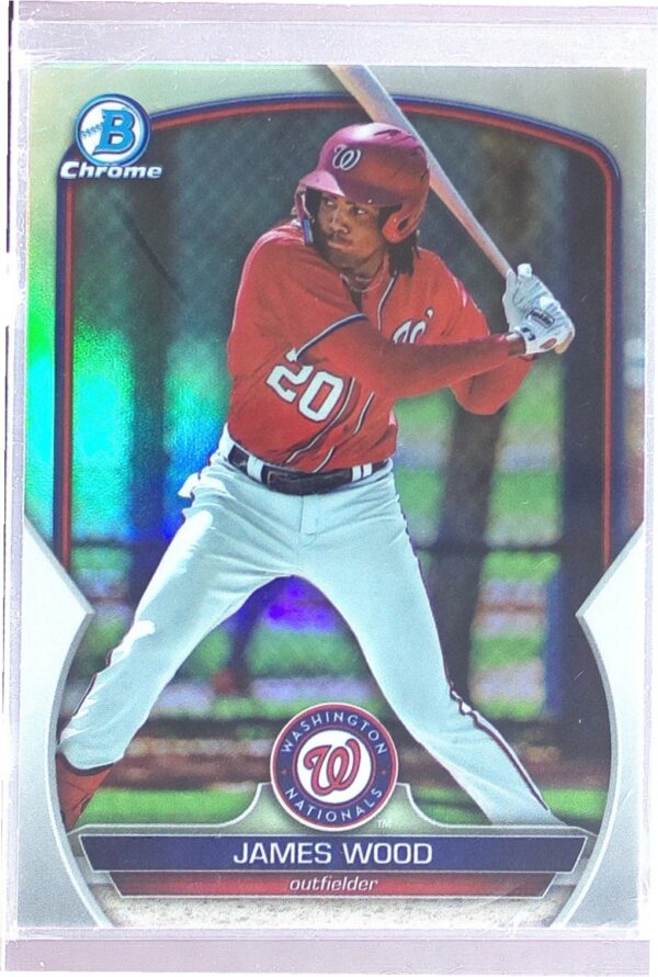 2023 Bowman Draft James Wood #BDC-70 Nationals Chrome Refractor