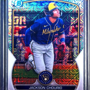2023 Bowman Jackson Chourio #BCP-76 Brewers Chrome Prospects Mojo Refractors