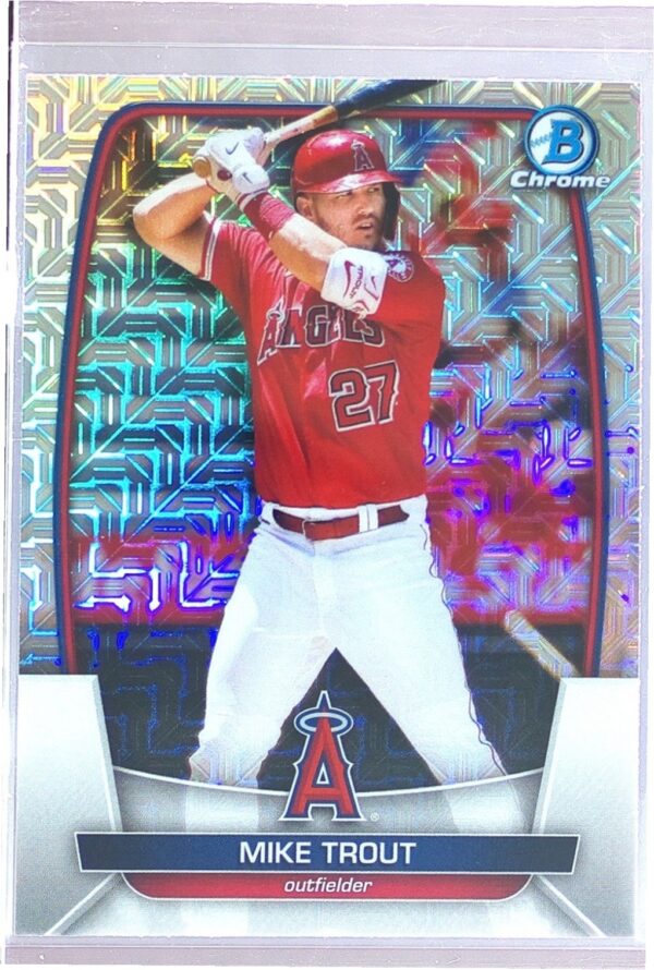 2023 Bowman Mike Trout Mojo Refractors #89 Angels