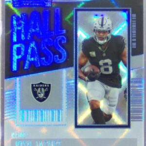 2023 Contenders Josh Jacobs RC #12 Raiders Hall Pass Silver