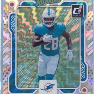 2023 Donruss De'Von Achane #27 Dolphins Elite Series Rookies