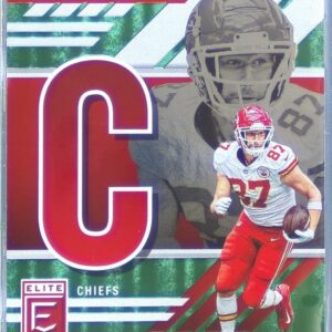 2023 Donruss Elite Travis Kelce #SB-TK4 Chiefs Spellbound Green