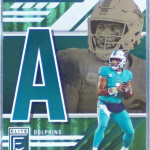 2023 Donruss Elite Tua Tagovailoa #SB-TT6 Dolphins Spellbound Green