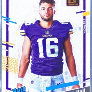 2023 Donruss Jaren Hall RC #40 Vikings Rated Rookie Portrait