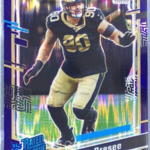2023 Donruss Optic Bryan Bresee Purple Shock RC #276 Saints