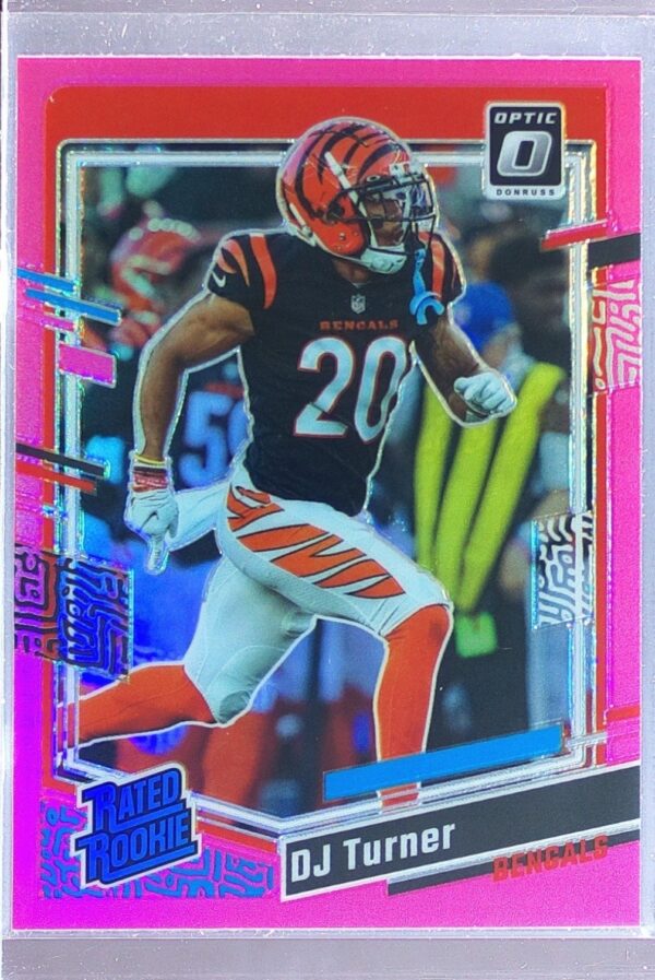 2023 Donruss Optic DJ Turner Pink RC #220 Bengals