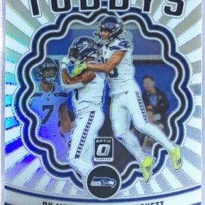 2023 Donruss Optic DK Metcalf / Tyler Lockett #BT-DT Seahawks Best Tuddys holo
