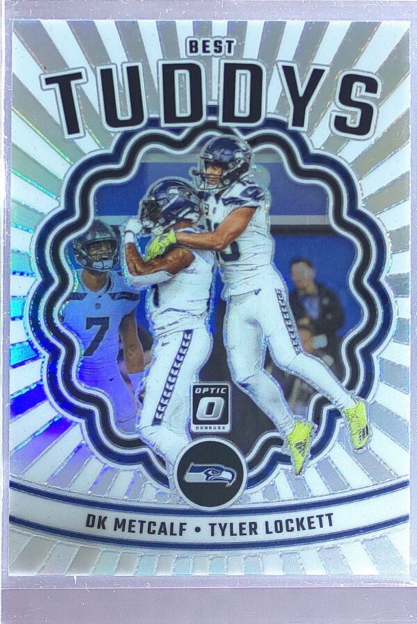 2023 Donruss Optic DK Metcalf / Tyler Lockett #BT-DT Seahawks Best Tuddys holo