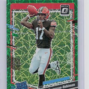 2023 Donruss Optic Dorian Thompson-Robinson Green Velocity #225 Browns