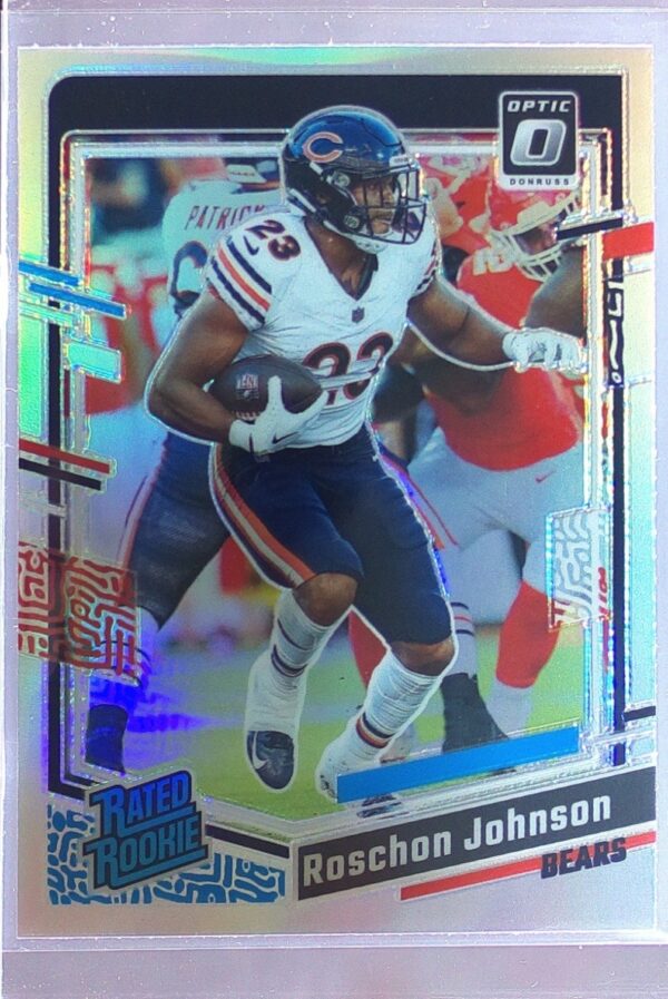 2023 Donruss Optic Roschon Johnson Holo RC #217 Bears