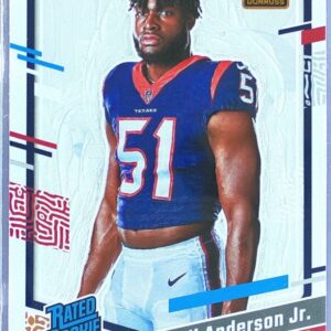 2023 Donruss Will Anderson Jr. RC #1 Texans Rated Rookie Portrait