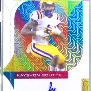 2023 Leaf Vivid Kayshon Boutte Auto /6 #BA-KB1 Autographs Mojo White