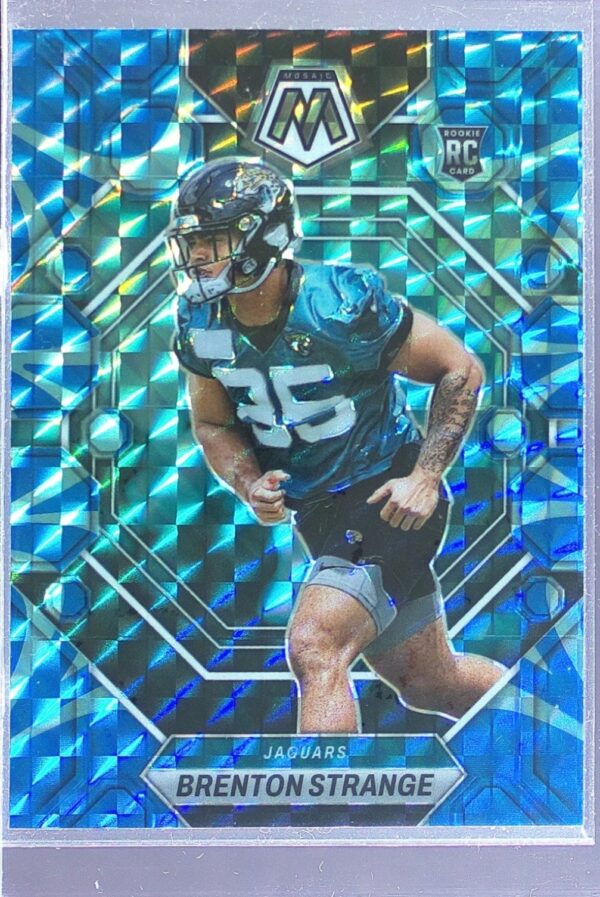 2023 Mosaic Brenton Strange Reactive Blue Mosaic RC #286 Jaguars