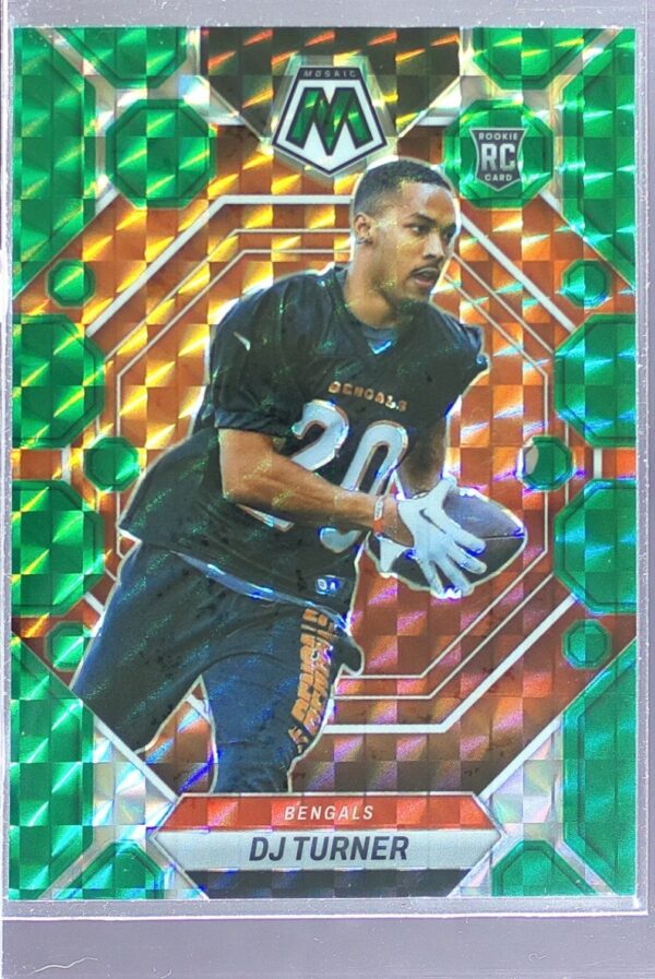 2023 Mosaic DJ Turner Green Mosaic #315 Bengals