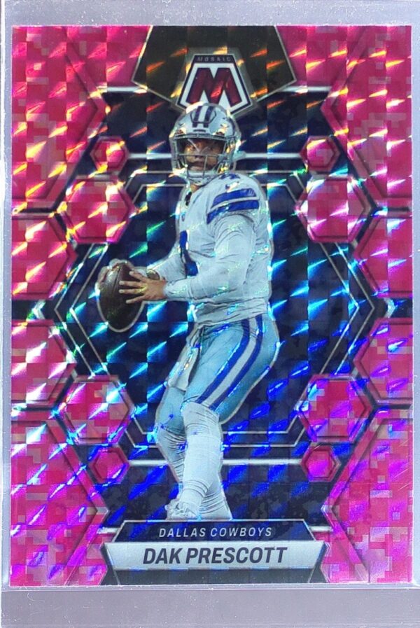 2023 Mosaic Dak Prescott Camo Pink Mosaic #55 Cowboys