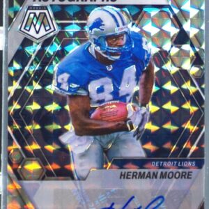 2023 Mosaic Herman Moore Auto #AM-HM Lions Autographs Mosaic