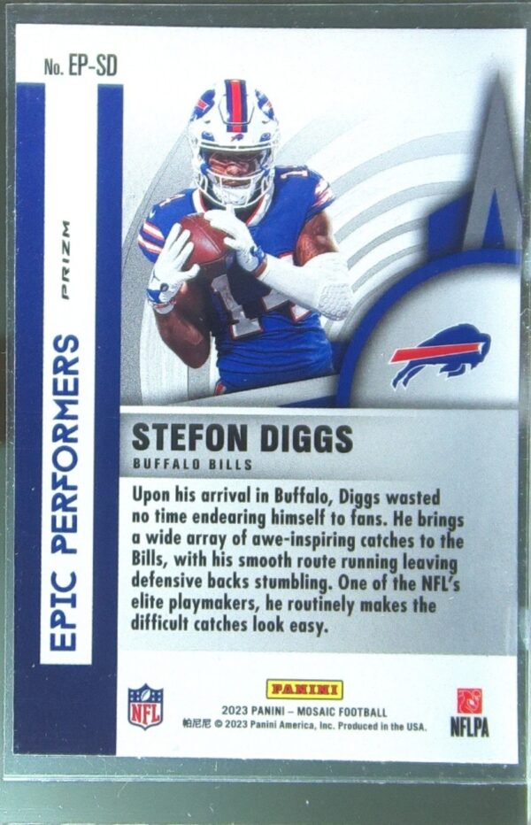 2023 Mosaic Stefon Diggs #EP-SD Bills Epic Performers Mosaic - Image 3