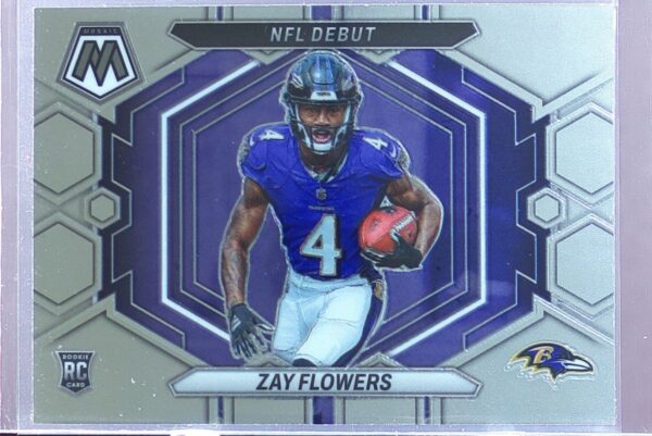 2023 Mosaic Zay Flowers RC #ND-18 Ravens