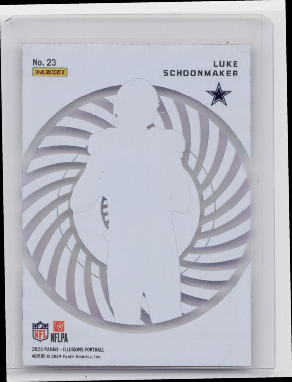2023 Panini Illusions Luke Schoonmaker Mystique Rookie #23 Cowboys - Image 3