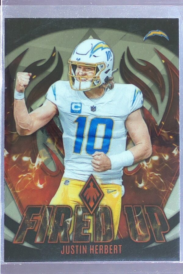2023 Panini Phoenix Justin Herbert #FU-3 Chargers Fired Up