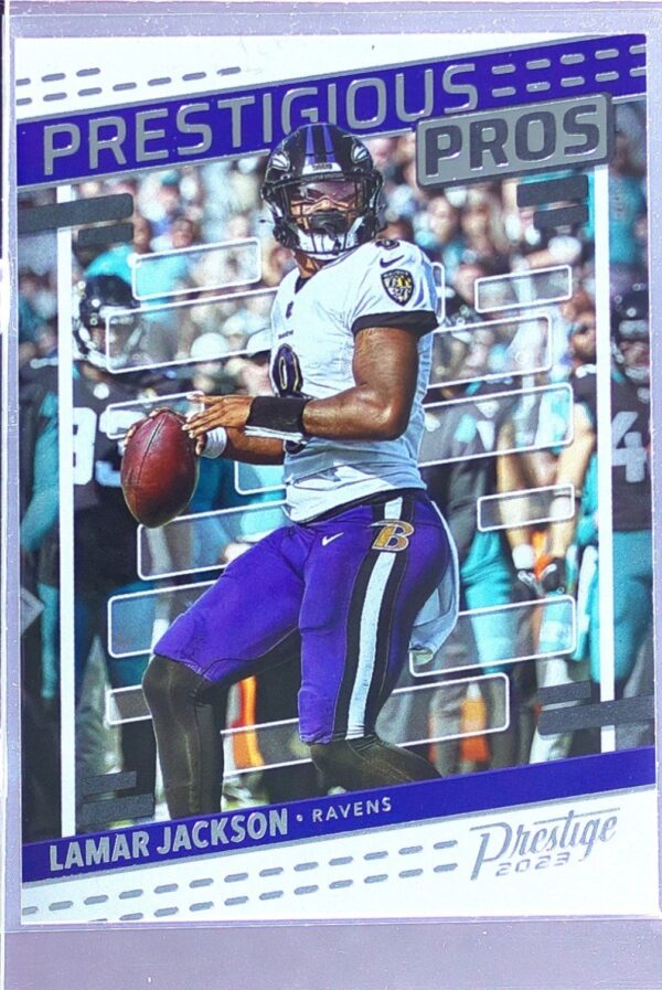 2023 Panini Prestige Lamar Jackson #PP-21 Ravens Prestigious Pros